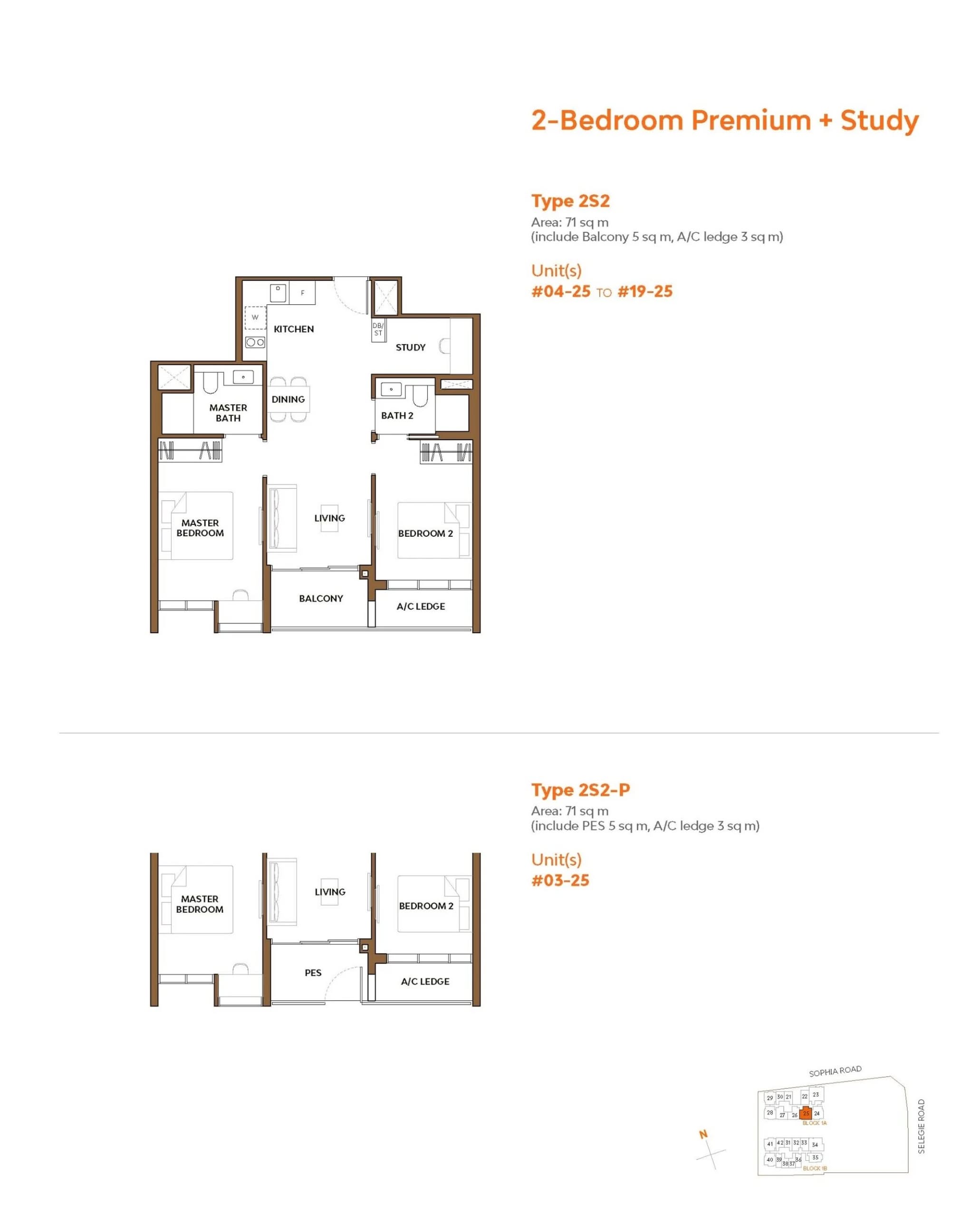 The Collective At One Sophia floorplan